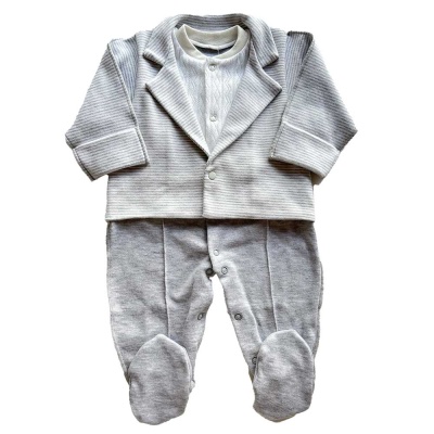 Комбинезон Полоска с имитацией пиджака Clariss 932 серый 1